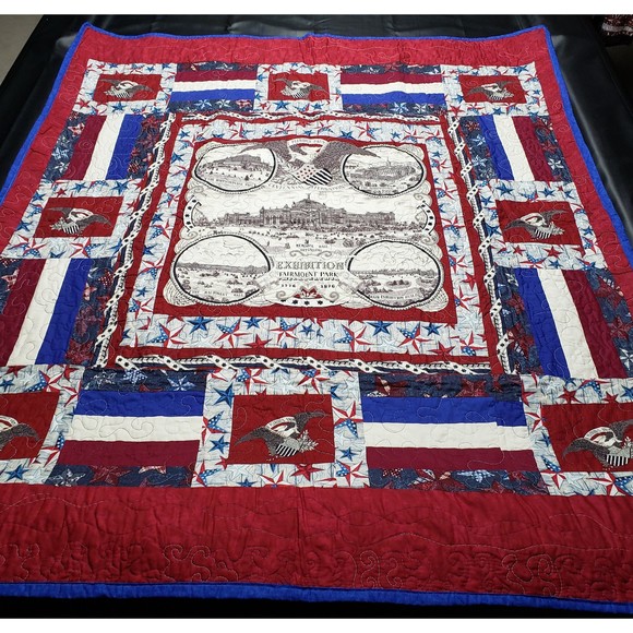 Centennial Quilt 51.5 x 62.5 Double/Full Handmade - Picture 7 of 8